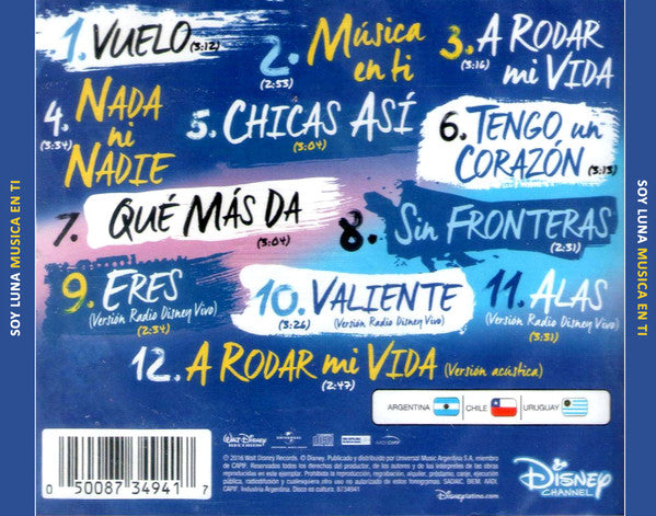 CD Various ‎– Soy Luna - Música En Ti