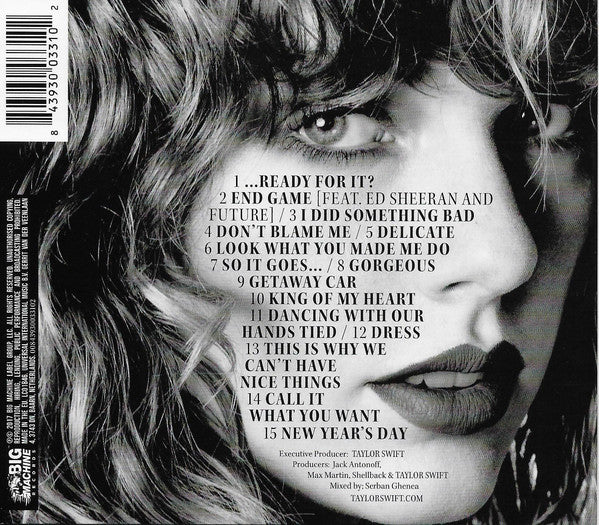 CD Taylor Swift ‎– Reputation