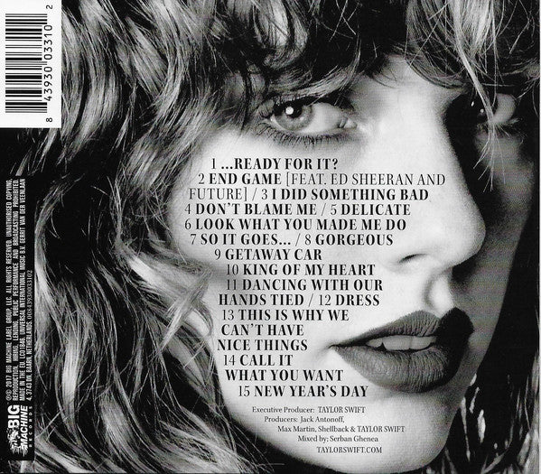 CD Taylor Swift – Reputation