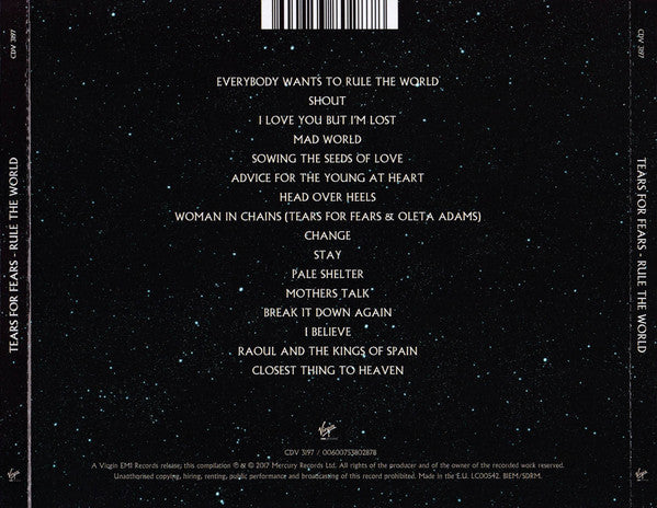 CD Tears For Fears – Rule The World