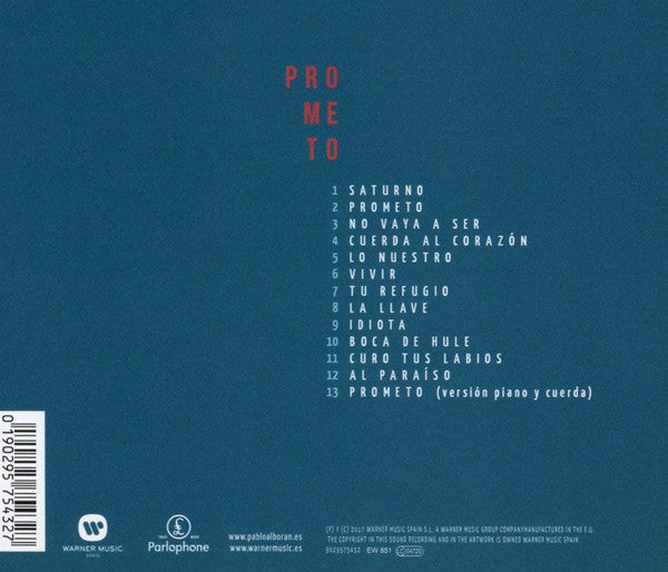 CD Pablo Alborán - Prometo