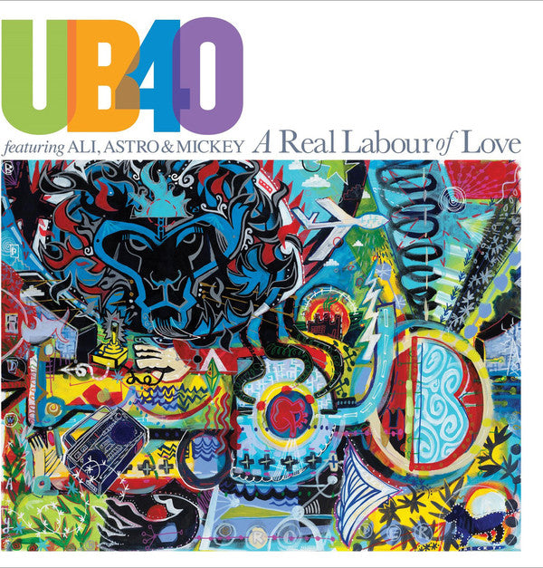LP UB40 (2) Featuring Ali*, Astro* & Mickey* ‎– A Real Labour Of Love