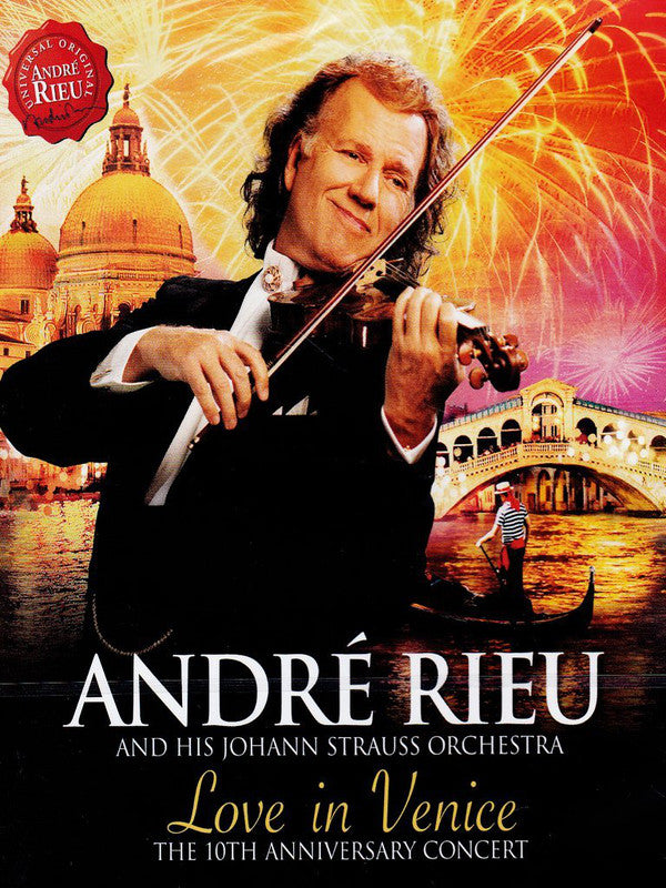 DVD André Rieu & His Johann Strauss Orchestra ‎– Love In Venice: The 10th Anniversary Concert