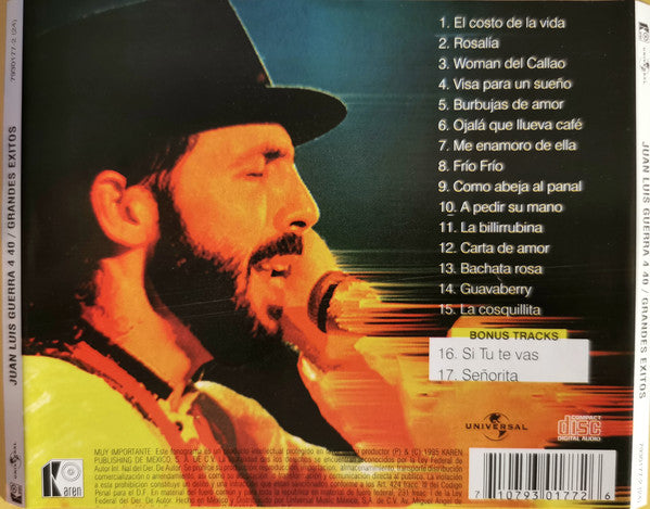 CD Juan Luis Guerra 4 40- Grandes Éxitos