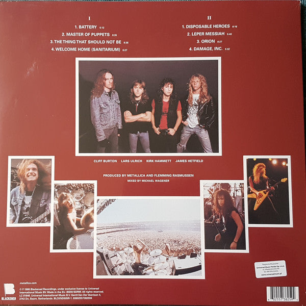 LP Metallica ‎– Master Of Puppets