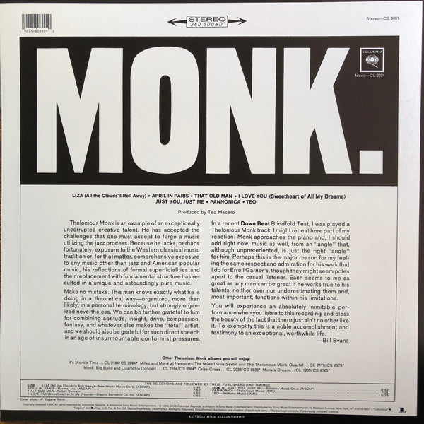 LP Monk ‎– Monk