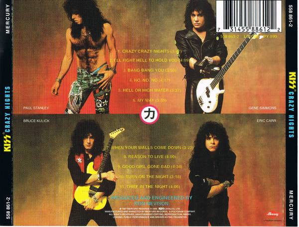 KISS CRAZY NIGHTS MÜZİK VHS - Efemera - #11642411000109