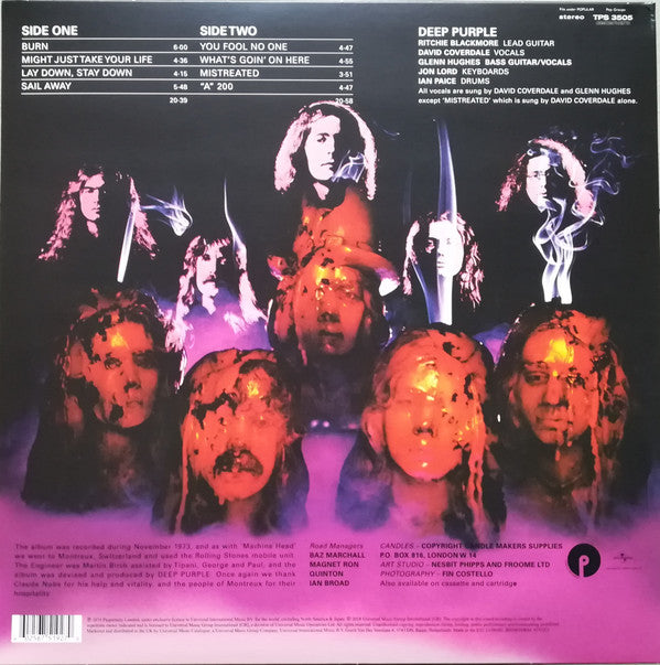 LP Deep Purple ‎– Burn