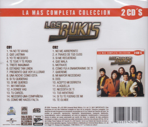 CD Los Bukis ‎– La Mas Completa Colección