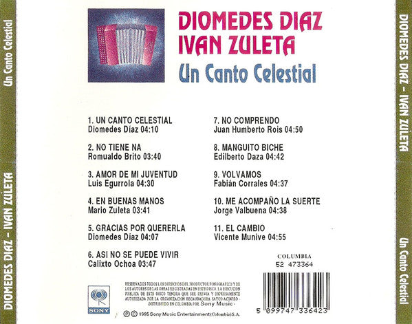 CD Diomedes Díaz, Ivan Zuleta – Un Canto Celestial