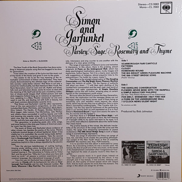 LP Simon & Garfunkel – Parsley, Sage, Rosemary And Thyme