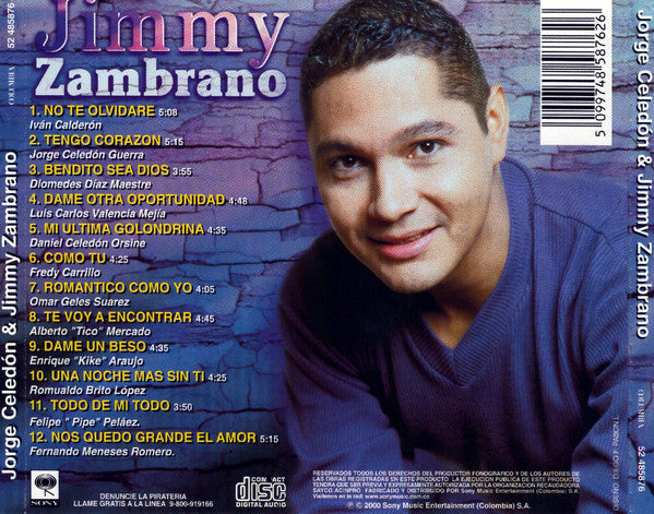 CD Jorge Celedón & Jimmy Zambrano ‎– Romántico Como Yo