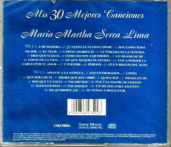 CDX2 María Martha Serra Lima – Mis 30 Mejores Canciones