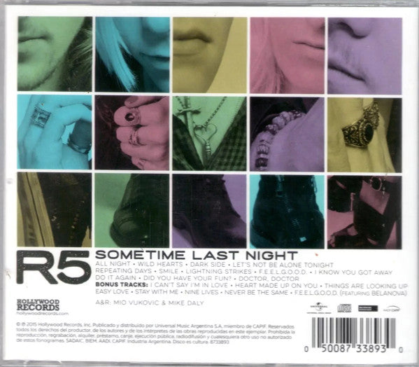 CD R5 ‎– Sometime Last Night