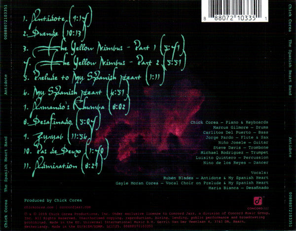 CD Chick Corea & The Spanish Heart Band – Antidote