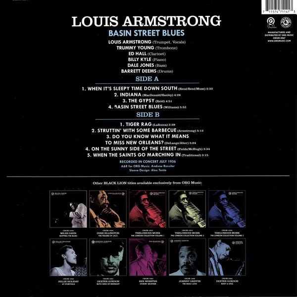 LP Louis Armstrong – Basin Street Blues