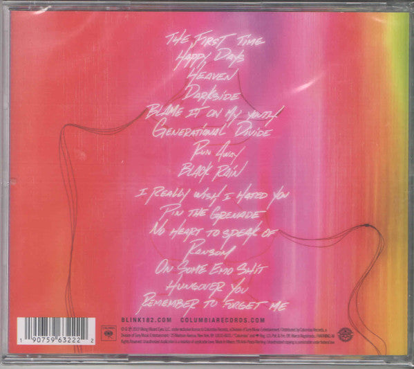 CD Blink-182 ‎– Nine