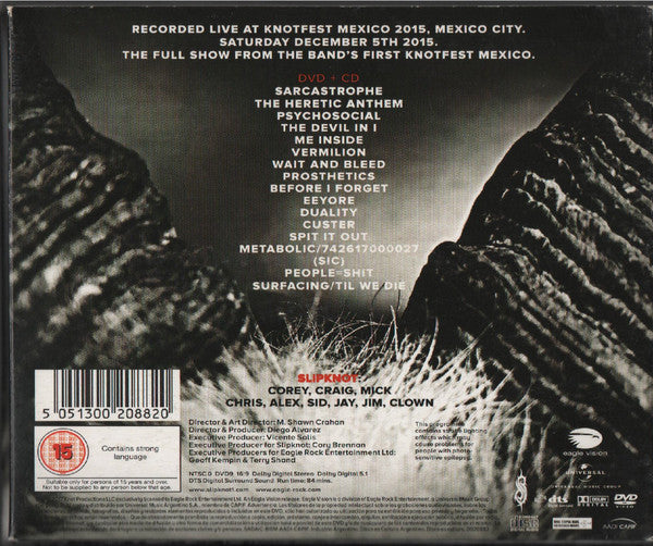 CD+DVD Slipknot ‎– Day Of The Gusano (Live In Mexico)