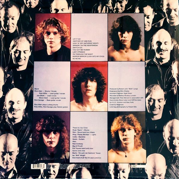 LP Def Leppard ‎– High 'N' Dry