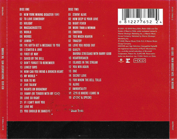 CD X2 Bee Gees - Their Greatest HIts