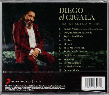 CD Diego El Cigala - Cigala Canta A México
