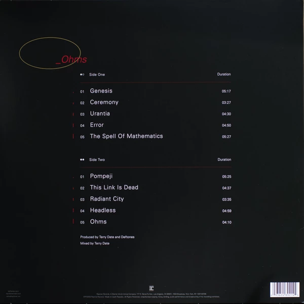 LP Deftones – Ohms
