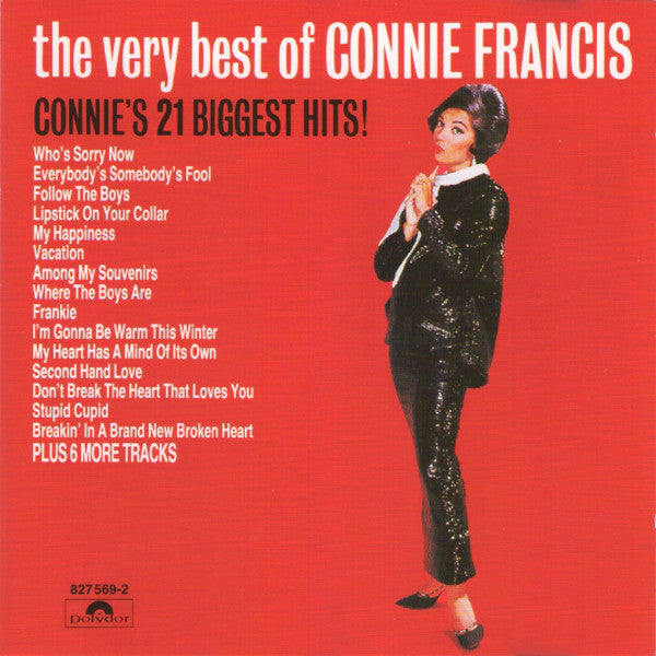 CD Connie Francis ‎– The Very Best Of Connie Francis (Connie's 21 Biggest Hits!)