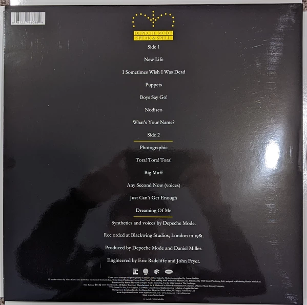 LP Depeche Mode – Speak & Spell