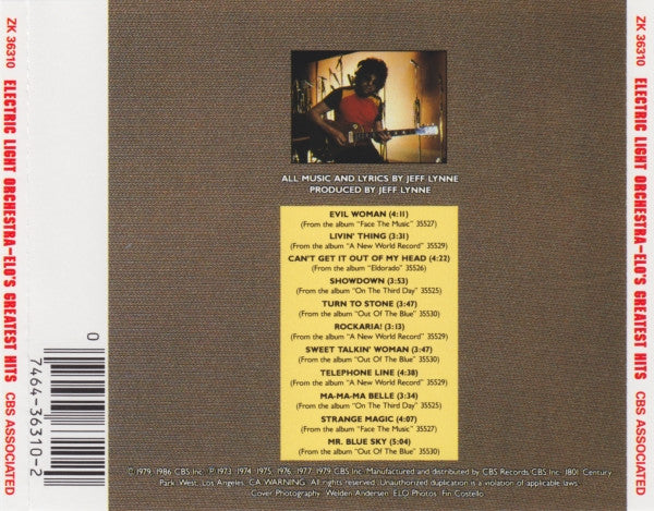 CD Electric Light Orchestra - Greatests Hits