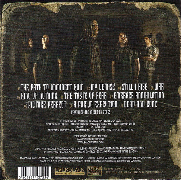 CD Shadows Fall ‎– Retribution