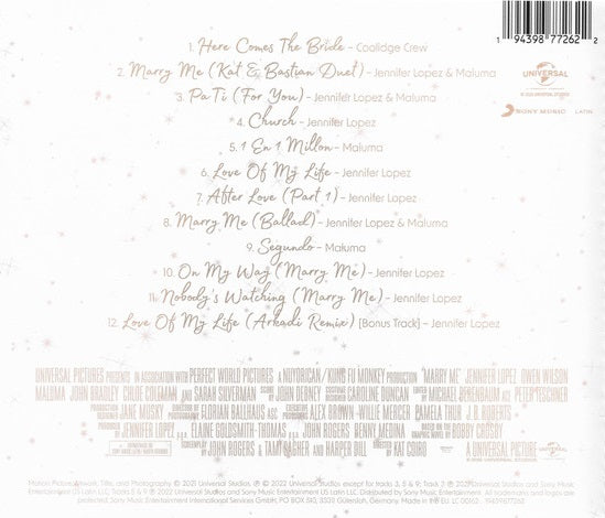 CD Jennifer Lopez – Marry Me (Original Motion Picture Soundtrack)