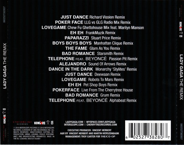 CD Lady Gaga ‎– The Remix