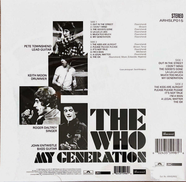 LP The Who – My Generation