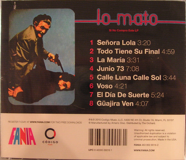 CD Willie Colón ‎– Lo Mato Si No Compra Este LP