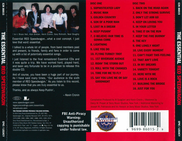 CDX2 Reo Speedwagon - The Essential