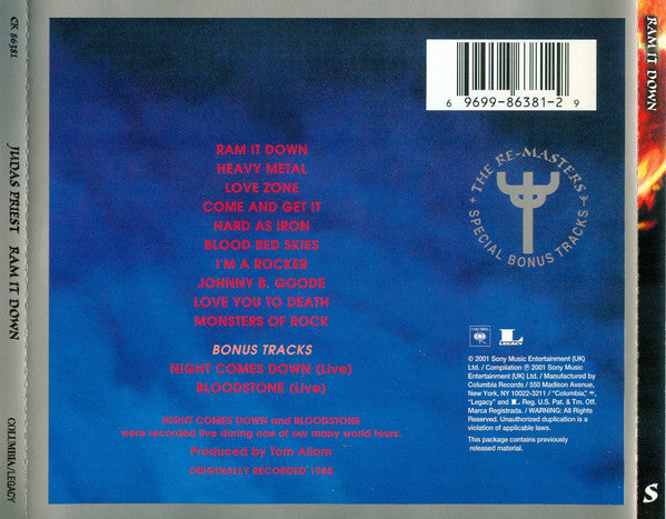 CD Judas Priest - Ram It Down