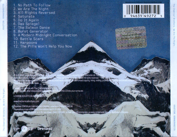 CD The Chemical Brothers ‎– We Are The Night