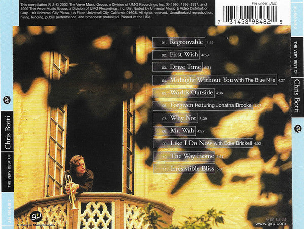 CD Chris Botti ‎– The Very Best Of Chris Botti