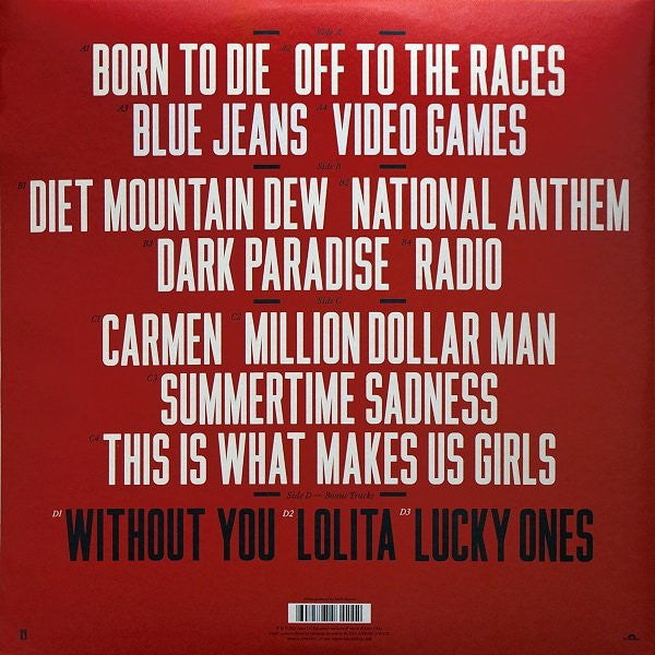 LP X2 Lana Del Rey – Born To Die