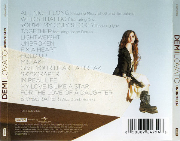 CD Demi Lovato ‎– Unbroken