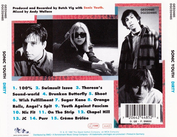 CD Sonic Youth – Dirty