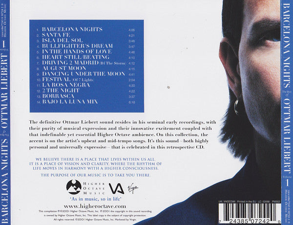 CD Ottmar Liebert ‎– Barcelona Nights: The Best Of Ottmar Liebert, Volume One
