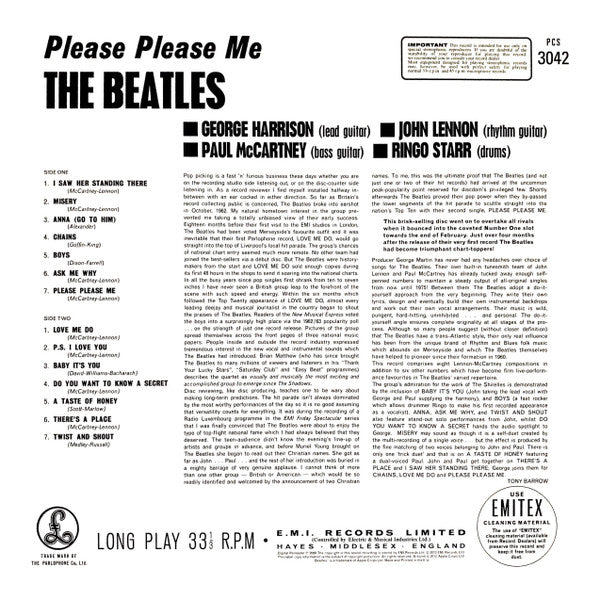 LP The Beatles ‎– Please Please Me