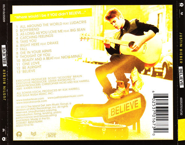 CD Justin Bieber ‎– Believe