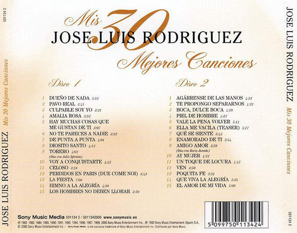 CDX2 José Luis Rodríguez - Mis 30 Mejores Canciones
