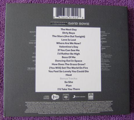 CD - THE NEXT DAY DAVID BOWIE