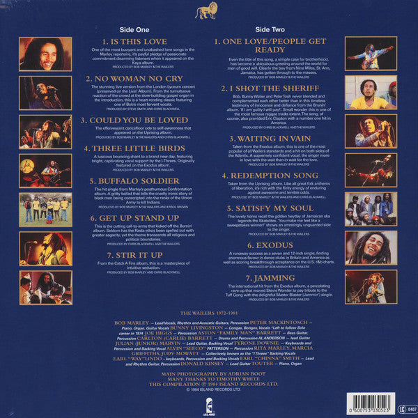 LP Bob Marley & The Wailers – Legend - The Best Of Bob Marley And The Wailers
