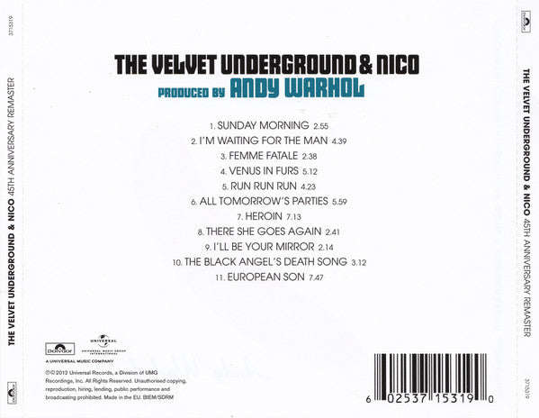 CD The Velvet Underground & Nico (3) – The Velvet Underground & Nico