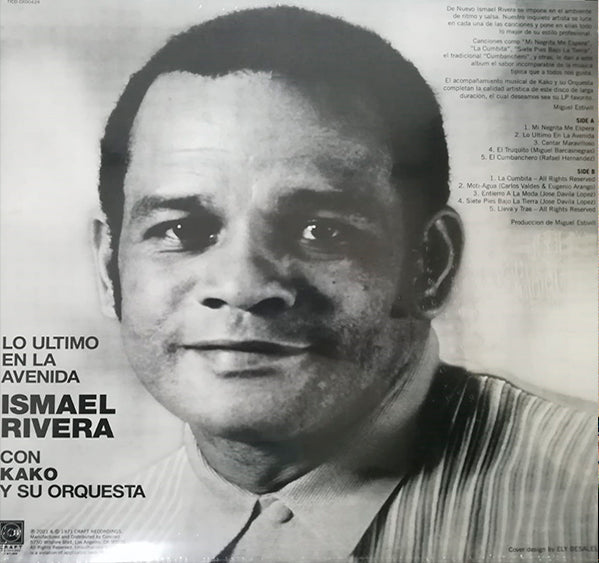 LP  Ismael Rivera Con Kako Y Su Orchestra – Lo Ultimo En La Avenida