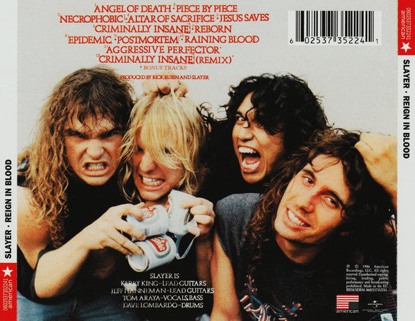 CD Slayer ‎– Reign In Blood